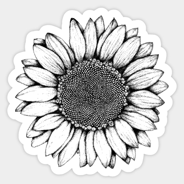 Sunflower Sticker by InkCats